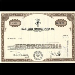 1960s Black Angus Stock Certificate Scarce (COI-3449)