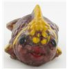 Image 2 : 420.00ct. Gold Fish Statue Statue Red Star Ruby (GEM-9746B)