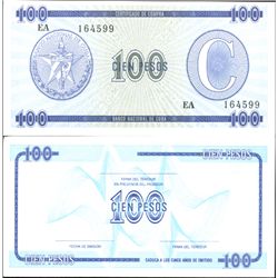 1980 Cuba 100P Crisp Unc Foreign Exch. Note Ser C (COI-4019)