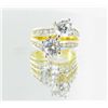 Image 1 : 31twc Lab Diamond 22k Gold Vermeil Ring (JEW-2368)