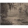 Image 1 : ORIGINAL Antique PRINT scene-EVERGLADES OF FLORIDA-LAN