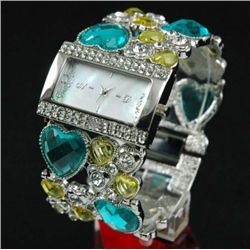 MWF936 -Ladies Silver and crystal Bracelt wrist watch