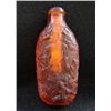 Image 2 : MWF1546 VINTAGE CHINESE AMBER HANDCARVED SNUFF BOTTLE