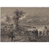 Image 1 : ORIGINAL Antique PRINT scene- BATTLE OF MALVERN HILL