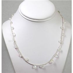 30.19 ctw Natural Opal Eye Drop Necklace with brass clasp