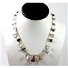 Image 1 : 89.81 ctw  Natural Smoke Quartz Bead Necklace with brass clasp