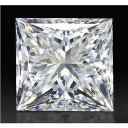 Certified GIA 1.01ctw Princess Cut Diamond VS2, E color