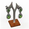 Image 1 : Tourmaline 3.60 ctw Diamond Dangling Earring 18k W/Y Gold