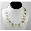 Image 1 : 89.70  ctw Natural Smoke Quartz Bead Necklace with brass clasp