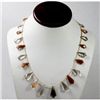 Image 1 : 113.38 ctw Natural Smoke Quartz Bead Necklace with brass clasp