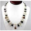 Image 1 : 180.01 ctw Smoke Quartz Bead Necklace with brass clasp