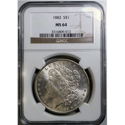1882 Morgan $  NGC  64
