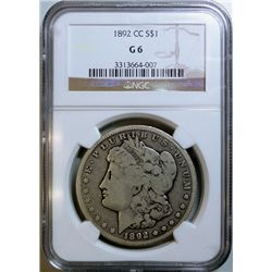 1892CC  Morgan $  NGC  06