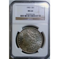 1903  Morgan $  NGC  64