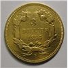 Image 2 : 1856S $3 GOLD VF/XF