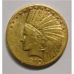1910S $10 GOLD AU