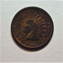 1872 Indian penny Good/VG