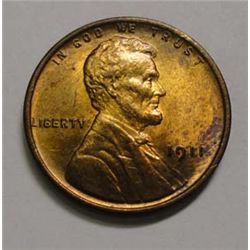 1911  Lincoln penny  MS63R/B