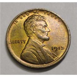 1913 Lincoln penny  MS64 BRN