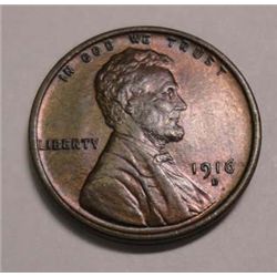 1916D Lincoln penny  MS65BRN. PQ COIN.ALMOST IMPOSSIBLE