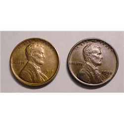 1917S-1918D Lincoln penny  AU