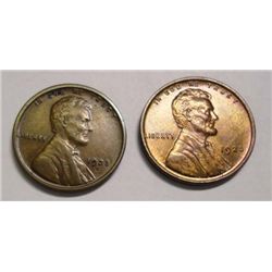 1923  64 R/B and 1923S XF45  Lincoln penny