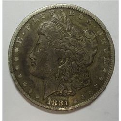 1881CC Morgan $ F/VF  RIM DINGS