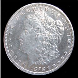 1892CC Morgan $ AU55  AU GS bid = $600  60 bid = $1200