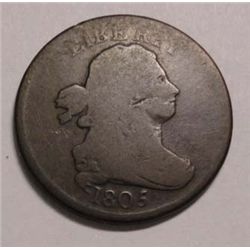 1805 half cent Good