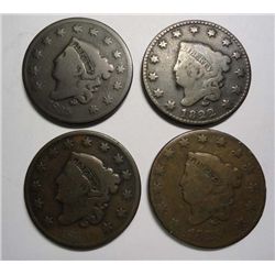 1822-25-33-35 large penny   VG