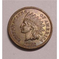 1882 Indian pennys MS65 brown