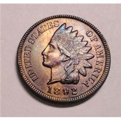 1892 Indian pennys MS63 mostly brown