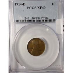 1914D  Lincoln penny  PCGS40