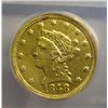 Image 2 : 1848C $2 1/2 GOLD  ANACS50 but has been in jewelry
