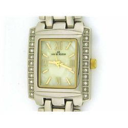 AK Anne Klein Crystal Collection Mother-of-pearl Dial Women's watch #10/8669WTTT