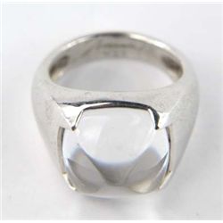 Baccarat Silver/Clear Crystal Ring