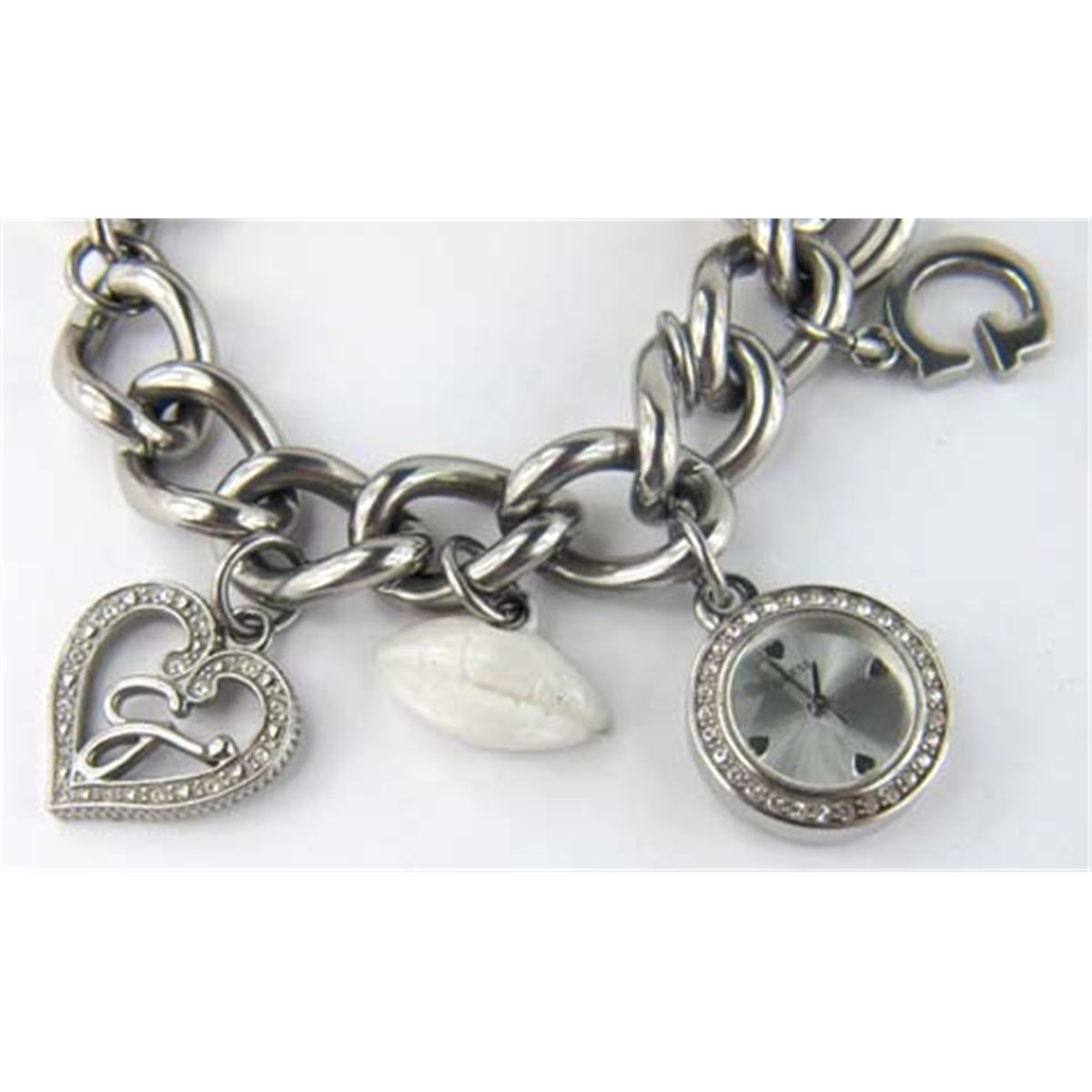 Guess Diamond Charm Bracelet Watch Guess Diamond Charm Bracelet Watch