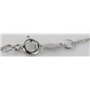 Image 3 : 14K White Gold Mother of Pearl Diamond Necklace