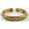 Image 1 : Buccellati 18K Yellow Gold Emerald Bangle