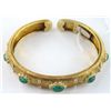 Image 2 : Buccellati 18K Yellow Gold Emerald Bangle