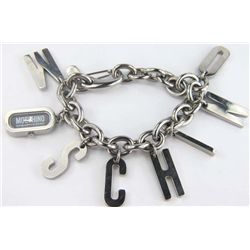 MOSCHINO Silver charm bracelet