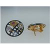 Image 2 : Lunia Multi-color Gold, Ruby & Diamond Earrings