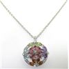 Image 1 : Asprey 18K Gold, Multi-Colored Stone & Diamond Necklace