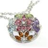 Image 3 : Asprey 18K Gold, Multi-Colored Stone & Diamond Necklace