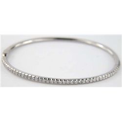 Tiffany & Co 18K White Gold, Diamond Bangle