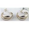 Image 1 : 18K Silver/Gold Earrings