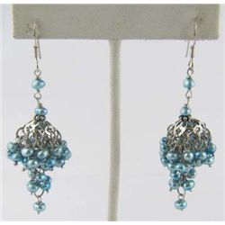 Silver Color Pearl Earrings