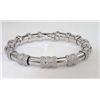 Image 1 : 18K White Gold Diamond Bangle