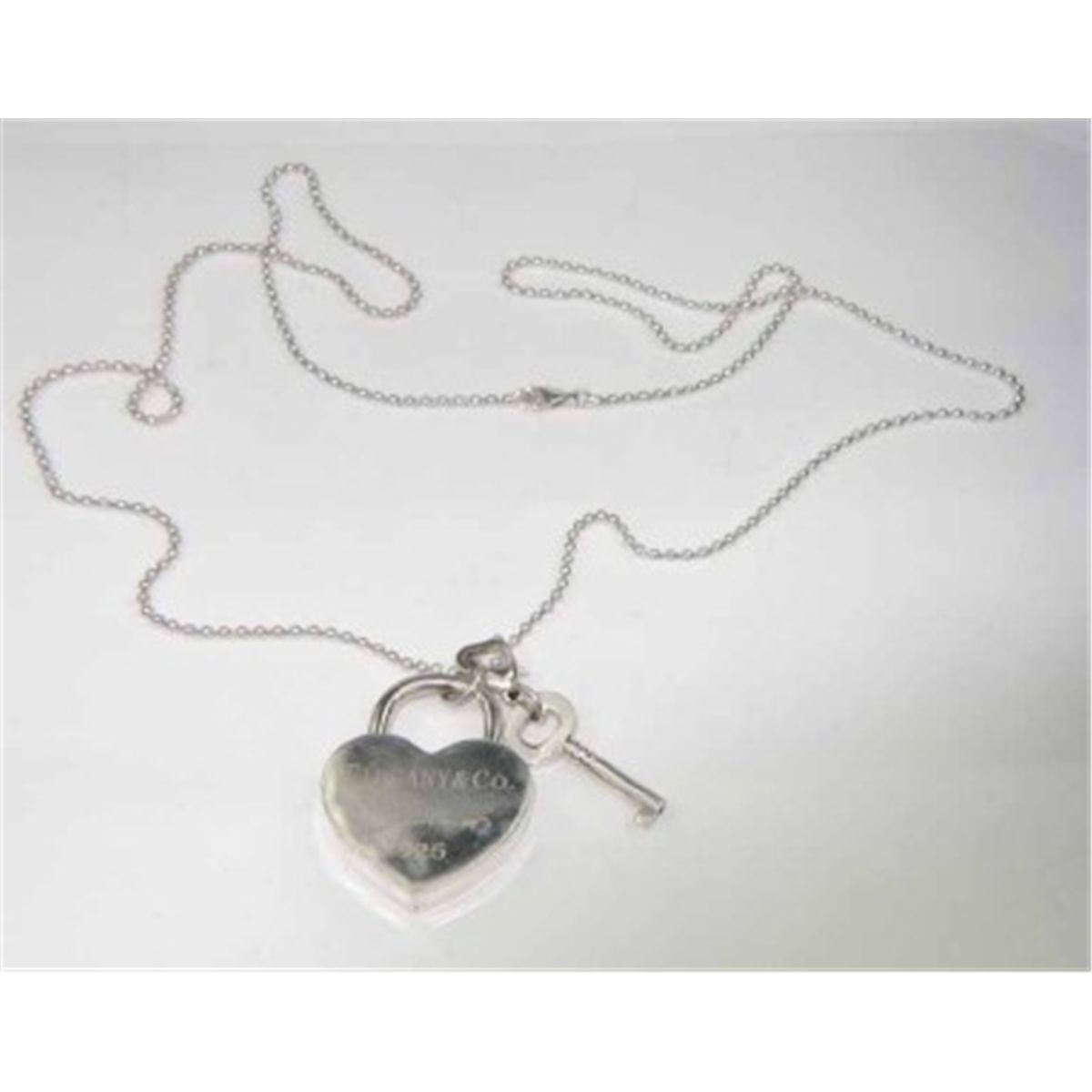 Tiffany and co silver key necklace Clearance