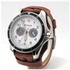 Wenger Stainless Steel Chronograph Leather Strap Watch